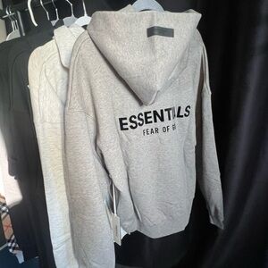 Fear of God Essentials Gray Hoodie